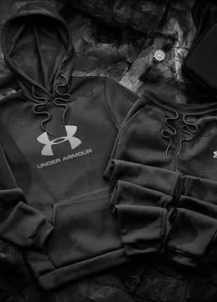 Теплий костюмчик under armour // костюм under armour // комплект худі + штани андер армор4 фото