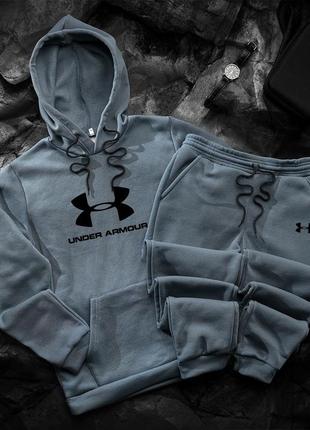 Теплий костюмчик under armour // костюм under armour // комплект худі + штани андер армор9 фото