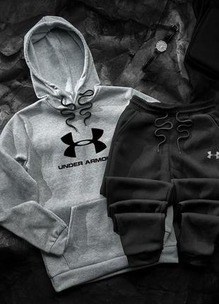 Теплый костюмчик under armour трайный костюм under armour/Prom> худи+брюки андер армор