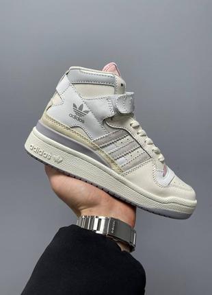 Кроссовки adidas forum 84 hi «beige»