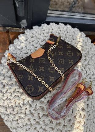 Женская сумка louis vuitton easy pouch on strap3 фото