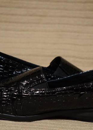 Красивые черные лакированные туфли damart франция 42 р.7 фото
