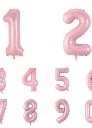 Цифра розовая 75 см для девочки шарик шарик на день рождения