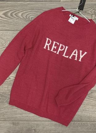 Стильный свитер replay (италия) р. m/38/10-l/40/12