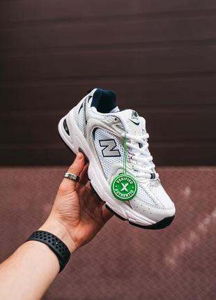 Жіночі кросівки new balance white navy/женские кроссовки