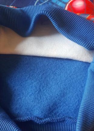 Теплый свитерик спайдермен на мальчика 3-х лет4 фото