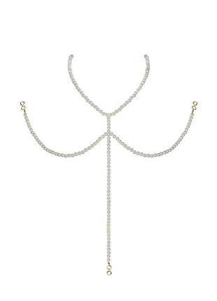 Ожерелье под жемчуг на декольте obsessive a757 necklace pearl