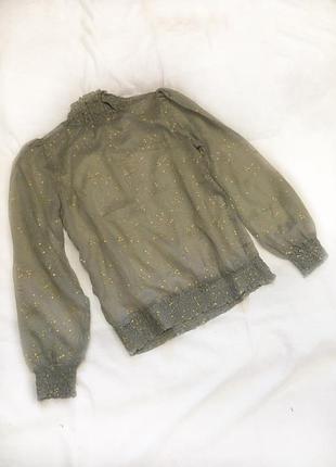 Блуза прозора, напівпрозора блузка, тренд 2020, 3suisses, широкі рукави