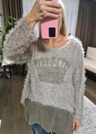 Нарядный свитер - блуза made in italy 🇮🇹6 фото