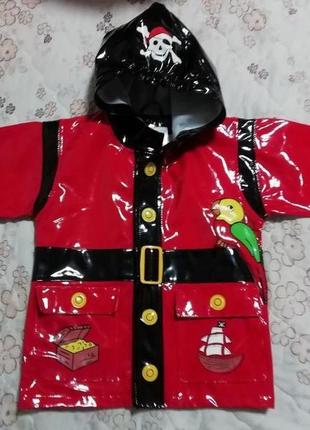 Куртка дождевик с капюшоном пират briers на 3-4 года