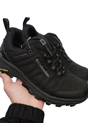 Кросівки термо columbia outdoor чорні (omni-tech)❄️