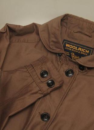 Woolrich рр l куртка из хлопка и нейлона, съемный капюшон