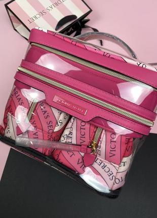 Набір косметичок victoria's secret  4 в 1 косметичка