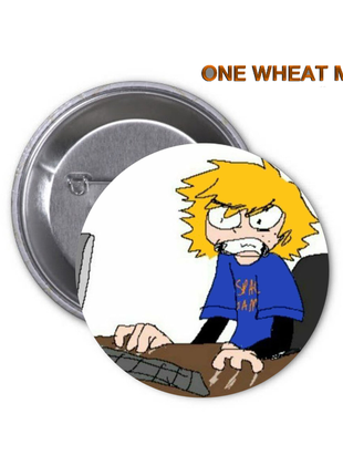 Значок one wheat mark одна пшенична марка