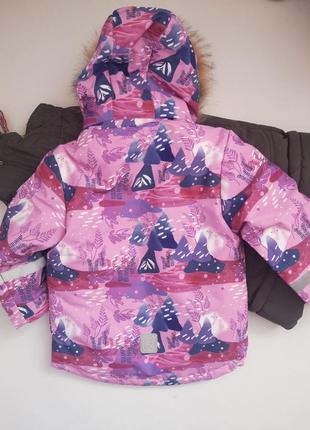 Зимний мембранный теплый костюм, куртка полукомбинезон2 фото