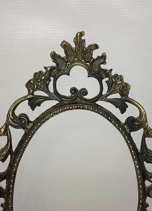 Бронзовая фигурная рамка, 40см.х25см.