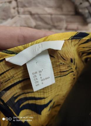 Легка блуза від h&m в трендовий принт пальми3 фото