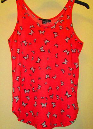 Распродажа красивая легкая блуза маечка atmosphere бабочки