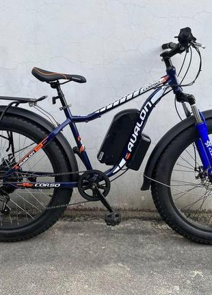 Електровелосипед 26-4.0 cubic-bike fat bike avalon 750w 10,4ah крила з багажником2 фото