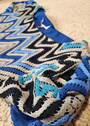 Яскрава сукня з візерунком "зигзаг" в стилі missoni бренду marks & spencer4 фото
