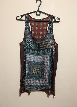 Топ river island scarf print vest с орнаменом