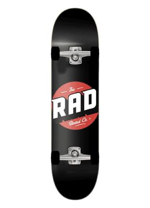 Rad скейтборд logo progressive complete skateboard 8.125" - black (frd.037567)