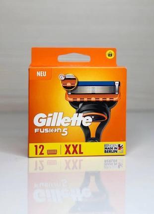 Змінні картриджі | касети | леза для гоління gillette fusion5 xxl 12 шт1 фото