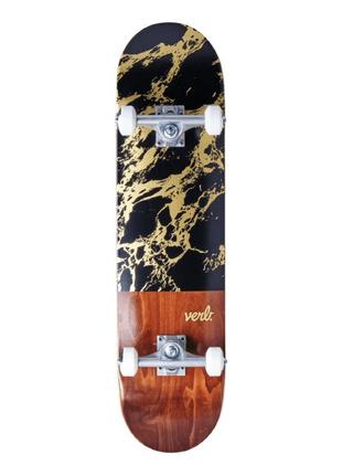 Verb скейтборд marble dip complete skateboard 8" - black (frd.037561)1 фото