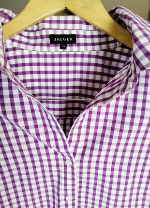 Рубашка в клетку премиального бренда jaeger6 фото