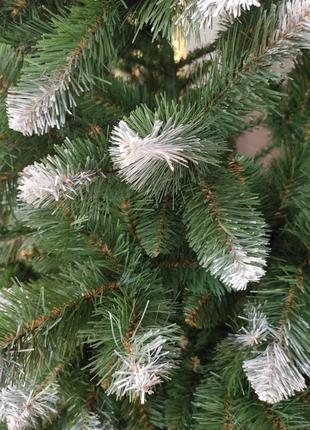 Снежная королева 2м искусственная новогодняя елка ель с белыми кончиками9 фото