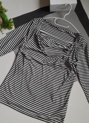 M&s полосатый эластичный реглан р 10-12