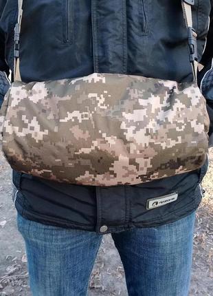 Зимняя муфта для рук с дополнительным подогревом / мужская муфта для рук usb от power bank