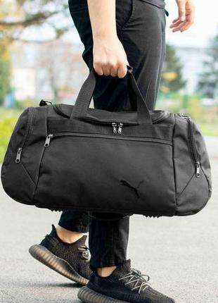 Мужская дорожная спортивная сумка puma bl черная на 36 литров для фитнеса и путешествий4 фото