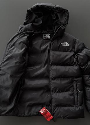 Куртка зимова чоловіча the north face 700 до -25°c чорна пуховик чоловічий зимовий зе норт фейс з капюшоном tnf2 фото