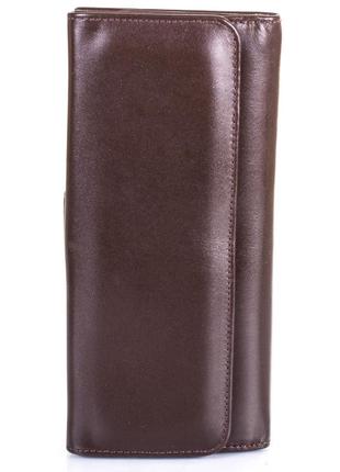 Кошелек женский кожаный grass темно-коричневый shi125-44 фото