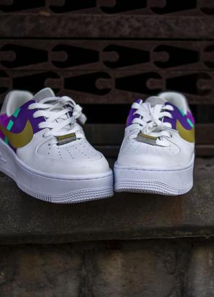 Кросівки кеди nike air force 1 sage lx pink/purpur кроссовки кеды7 фото