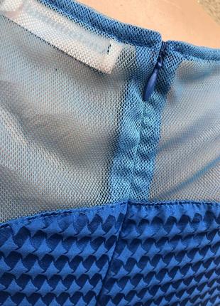Синяя блуза,шелк,футболка базовая,спортивная,custommade,10 фото