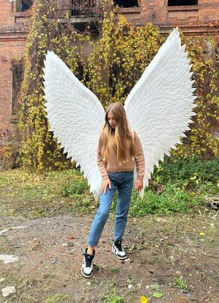 Крила ангела великий карнавальний костюм для дівчинки на свято крила для вагітних великі дівчата