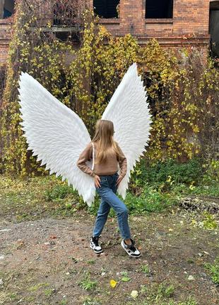 Крылья ангела большой карнавальный костюм для девочки на праздник крылья для беременных большие