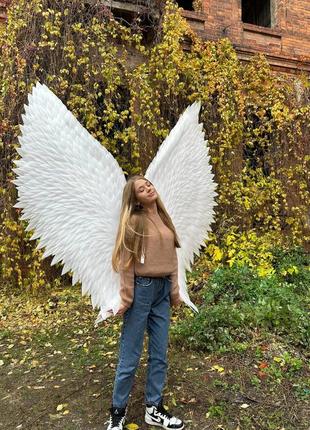 Крылья ангела большой карнавальный костюм для девочки на праздник крылья для беременных большие