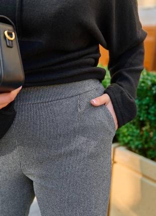 Штаны кашемир кашемировые теплые высокая классические посадка джеггинсы по фигуре облегающие брюки джоггеры карго7 фото