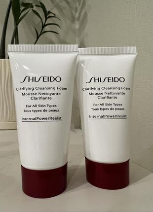 Активная очищающая пенка для лица shiseido