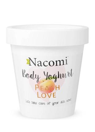 Йогурт для тіла "персик" nacomi body jogurt peach love 180 мл1 фото