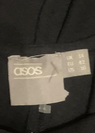 Платье сарафан asos с открытой спиной размер 14/ l xl цвет черный7 фото