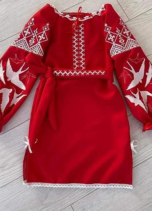 Вышитое платье,платье