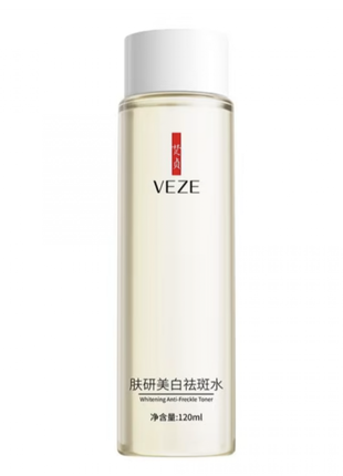 Тонер відбілюючий veze whitening anti-freckle toner, з центелою азіатською, 120 мл
гарячий товар