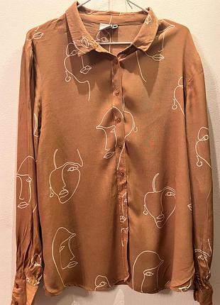 Легка блуза в теракотовому кольорі