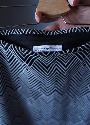 Мини юбка стильная для девочек женщин zara с геометричным принтом2 фото