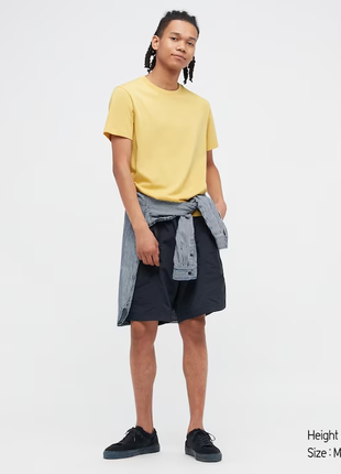 Цветная футболка с круглым вырезом dry High uniqlo