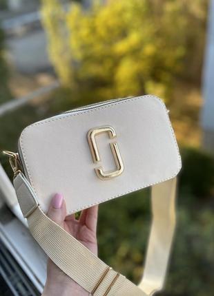 Сумка в брендовом стиле marc jacobs, кросс боди